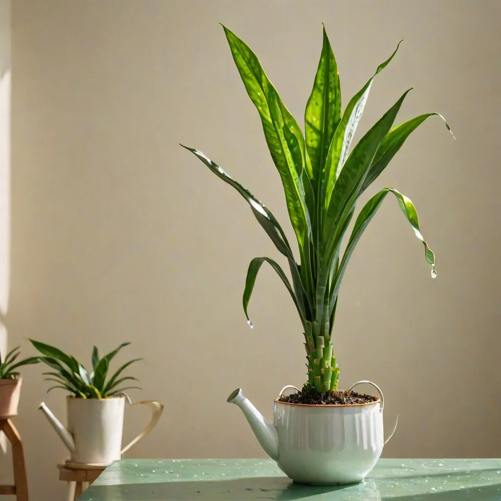 Sansewieria podlewanie: jak unikać przelania?